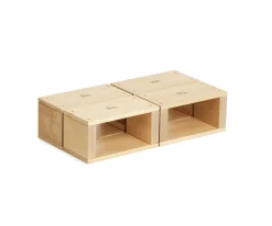 Four Hollow Block Half Squares