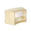 Translucent Back Inside Sweep Shelf 16"